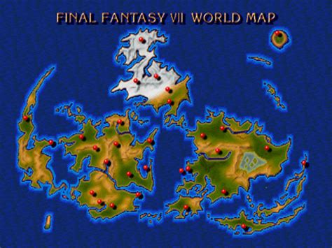 ff7 map locations|Final Fantasy VII locations.